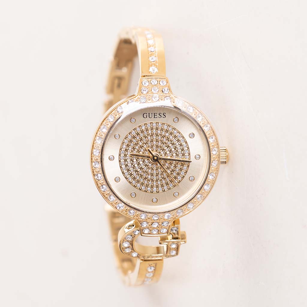 GUESS Ladies Giselle Gold Tone Analog Watch GW0929L2