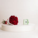 Patchi Chocolate & Bouquet of 20 Red Roses