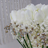 White Tulips Wedding Bouquet