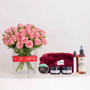 Areej The Skin Etiquette Pochette & Pink Baby Roses Vase
