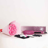 CH&BE Wide Straightener & Pink Roses Bouquet