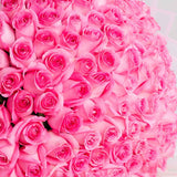 100 Pink Roses bouquet