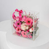 All in pink roses box