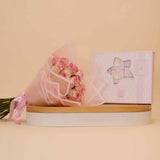 Patchi Little Girl Chocolate Box & Pink Roses Bouquet