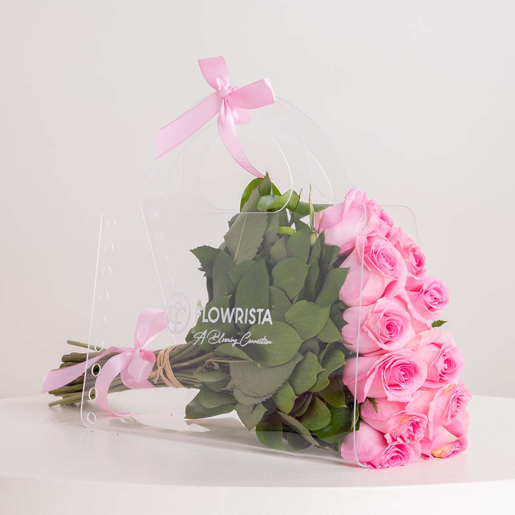 Pink Flower Bag