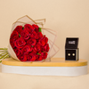 Markiz Flower Earrings & 20 Roses