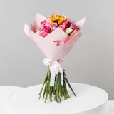Mixed Roses & Sunflowers Hand Bouquet