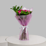 Deep Purple Roses Hand Bouquet