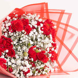 Baby Roses & Gypsophila Bouquet