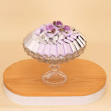 Passionelle Bohemia Bowl Silver with 15 Pink Roses