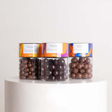 Moko Chocolate Jars & Purple Roses Vase