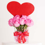 Flowrista Heart-Top Revival Roses Vase