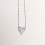 Felizmoda Silver Heart Pendant Necklace & Red Roses Bouquet