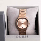 GUESS Ladies Gold Tone Watch & Revival Roses Bouquet