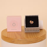 Pandora Radiant Heart & Floating Stone Charm – 14k Rose Gold Plated