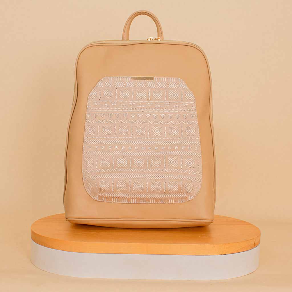 Pavo Laptop Backpack - Beige