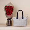 Pavo’s Beige Tote Handbag | Romantic Hand Bouquet