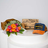 Levai & Loris Cap Gift Set with Roses - For Unisex