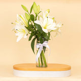 Graceful White Lily Vase