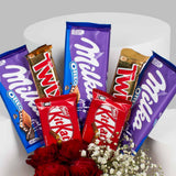 Flowrista | Red Roses & Chocolate Gift Set