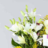 Mixed Flowers Wooden Box