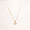 Markiz Thai  Silver Gold-Plated Zircon Necklace