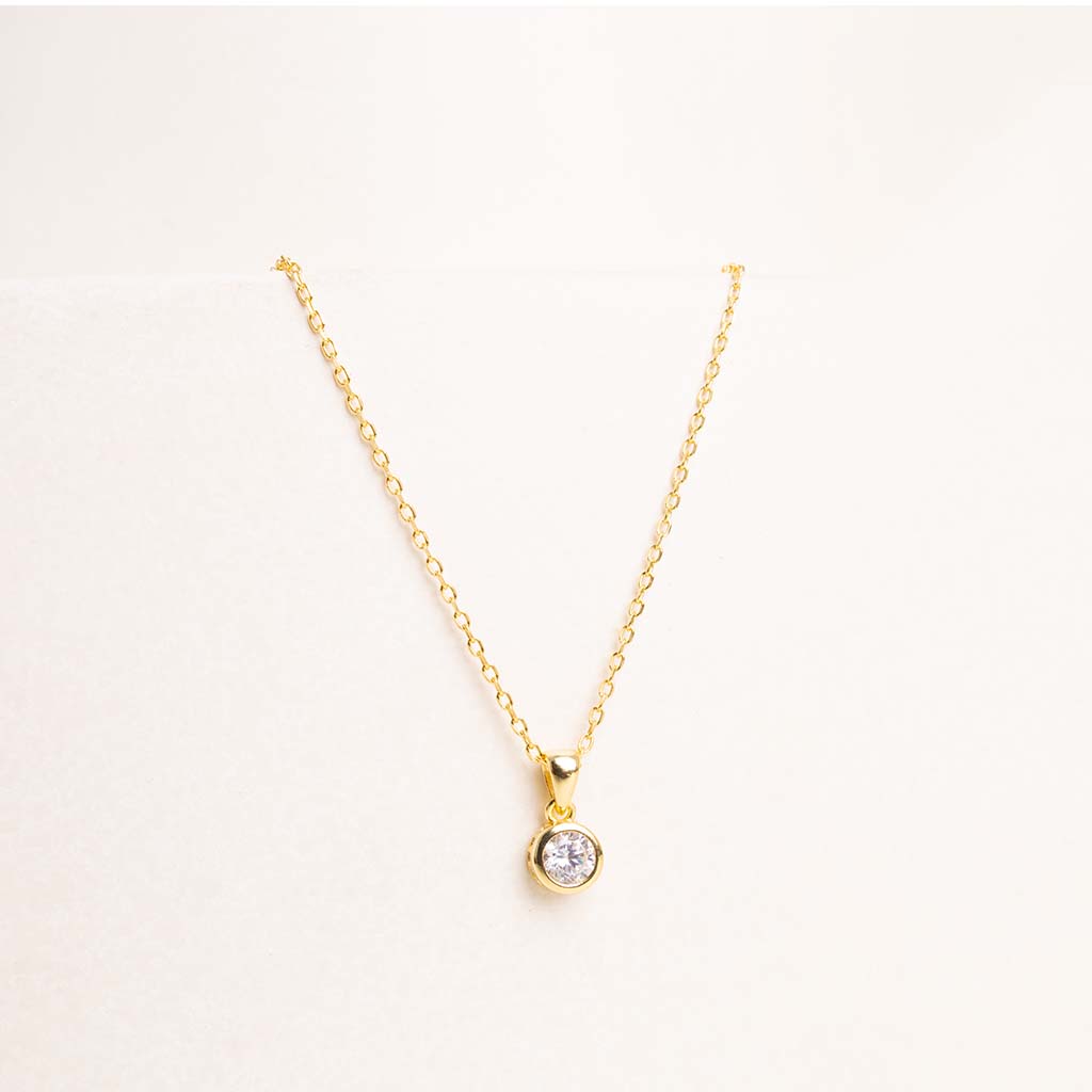 Markiz Thai  Silver Gold-Plated Zircon Necklace