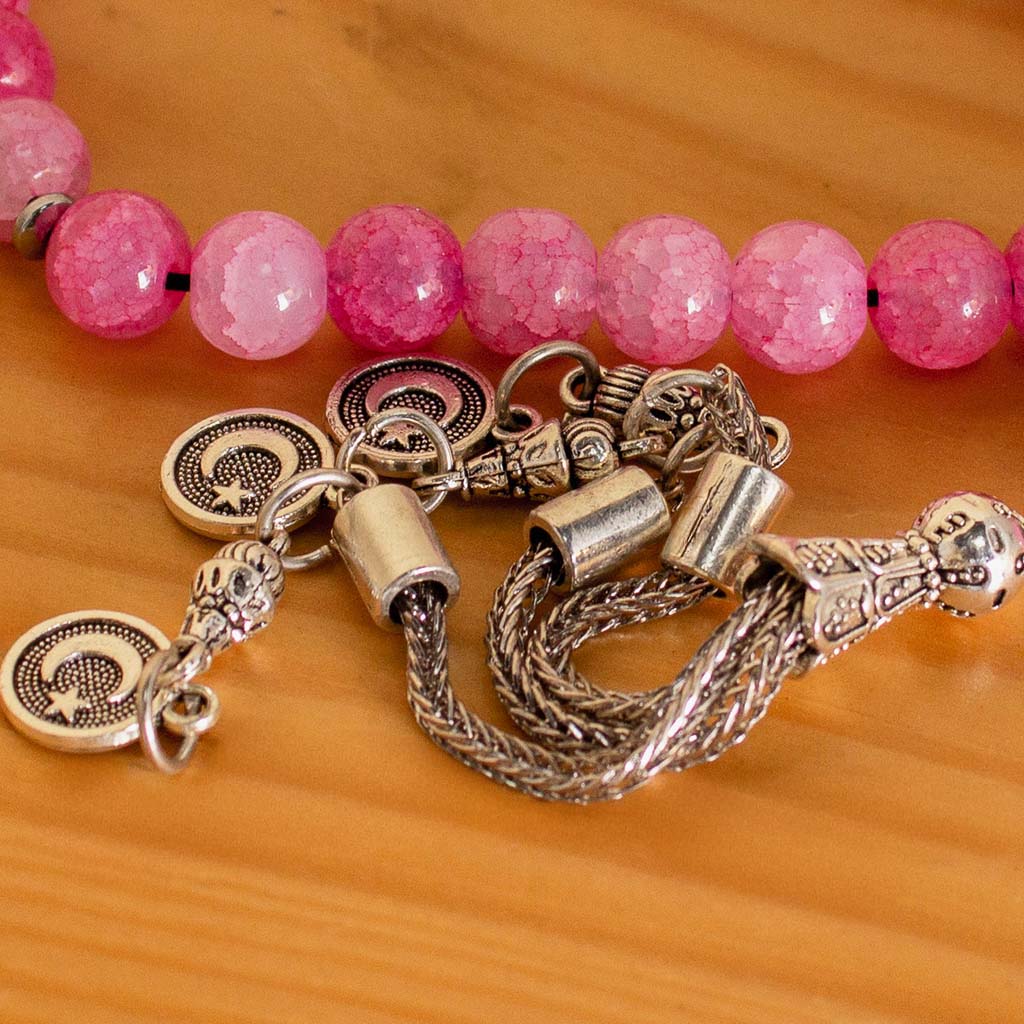 Delicate Pink Prayer Beads - A Gift for Gratitude & Serenity