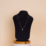 Markiz Silver Necklace & White Roses Vase