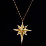 Feliz Moda star silver necklace gold plated | Pink Gerbera Bouquet