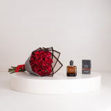 Giorgio Armani Stronger With You Eau de Toilette & Red Roses Bouquet
