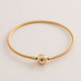 Pandora Moments 14k Rose Gold-Plated Mesh Bracelet