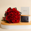 CERRUTI 1881 Wallet CEPU05922M with Red Rose Bouquet – 15 Roses