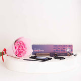 CH&BE Auto Waver Hair Rotating Curler & Pink Roses Bouquet