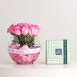 Patchi Chocolates 1kg & Revival Roses Vase