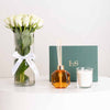 Livora Scents Oud Noir Bundle & White Roses Vase