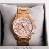 GUESS Solar Rose Gold Watch For Women