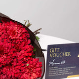 Red Flowers Bouquet & Moroccan Spa Voucher