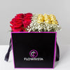 Red Roses with Ferrero Box
