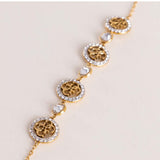 GUESS Life In Crystal Bracelet & Pink Roses Bouquet