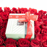 Valentine’s Gift – Patchi Chocolate & 53 Red Roses