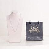 Felizmoda Three-Flower Silver Necklace & Red Roses Bouquet