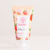 Bubblzz Strawberry Body Care Collection & White Roses Vase