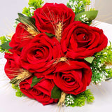 Artificial Red Wedding Bouquet