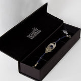 Markiz Luxury Bracelet – Zircon & Blue Jade 925 Silver