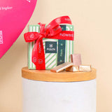 Patchi Chocolate & 15 Red flower Heart