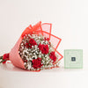 Patchi Chocolates 250g & Baby Roses Bouquet