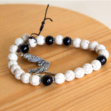 Natural White Turquoise Misbaha - 33 Beads (10mm)