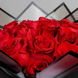 Flowrista | Dark Red Roses Bouquet - 30 Stems