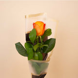 Single Orange Rose Bouquet